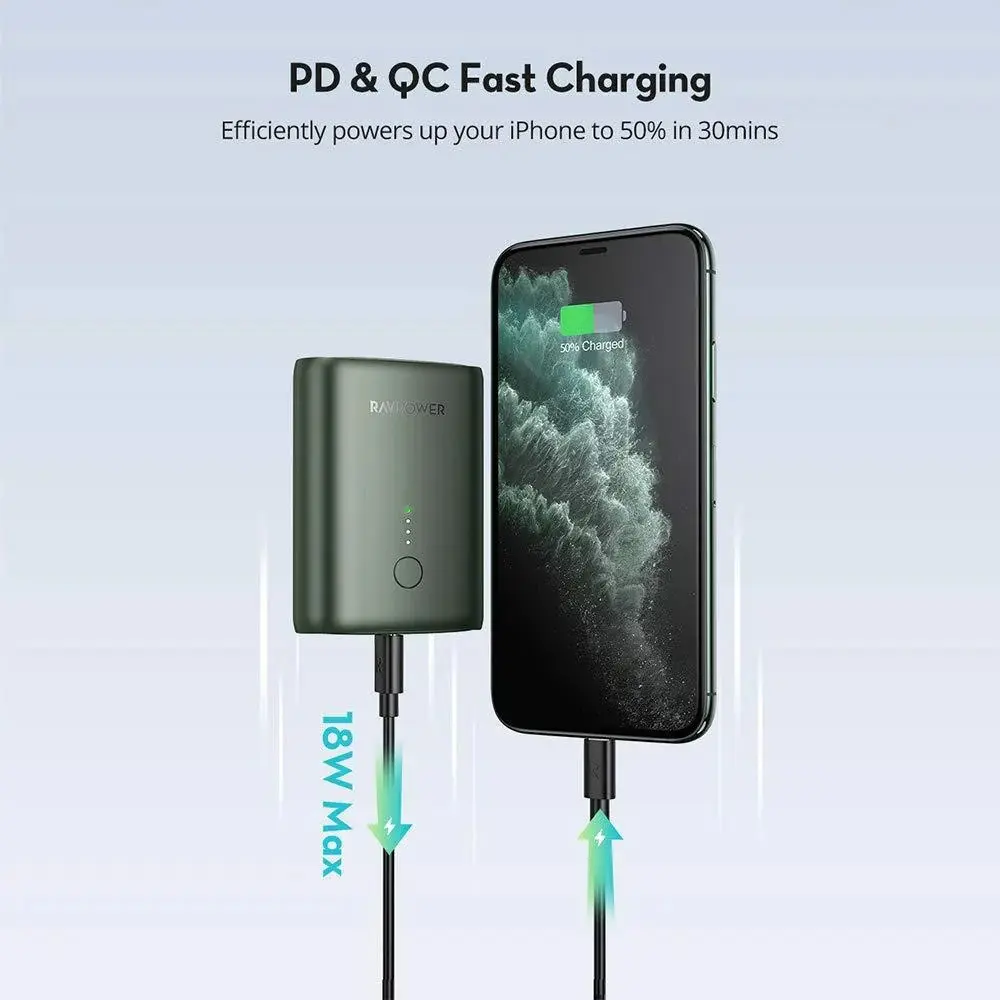 imgi_17_RAVPower-2-Port-PD-Pioneer-Mini-Power-Bank-10000mAh-18W-Dark-Green-3.webp