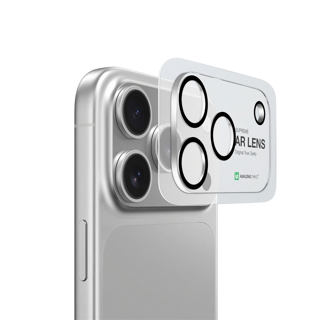 AMAZINGTHING IPHONE 17 PRO 6.3 AR 3 LENS GLASS (Color: CLEAR)"
