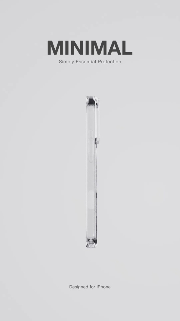 AMAZINGTHING MINIMAL MAGSAFE DROP PROOF CASE FOR IPHONE 17 AIR 6.6 (Color: CLEAR)