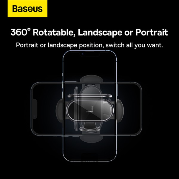 Baseus Steel Cannon pro   Solar Electric   Car Mount Black