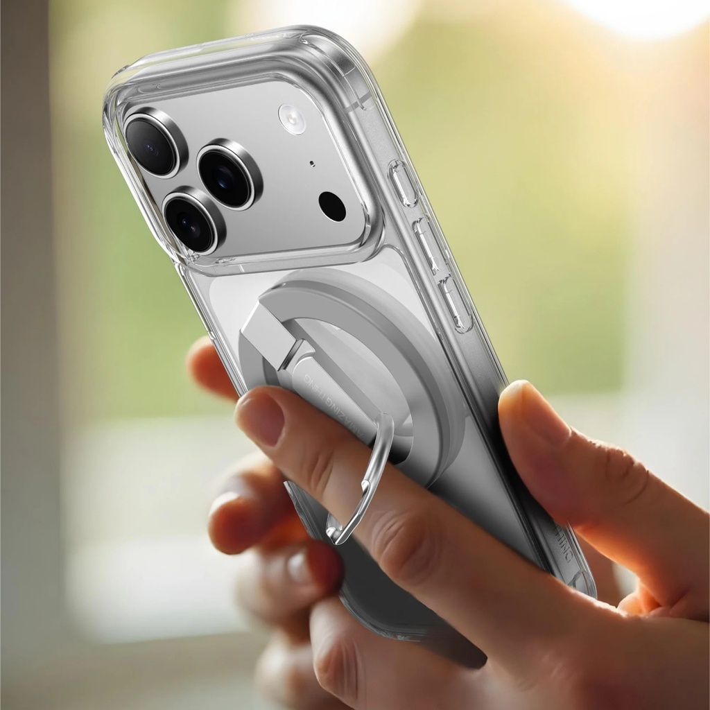 AMAZINGTHING MINIMAL MAGSAFE DROP PROOF CASE FOR IPHONE 17 PRO MAX 6.9 (Color: CLEAR)