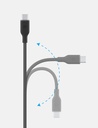 Bazic GoCharge Weave USB-C to USB-C 480Mbps 60W Cable 1.5M - Green