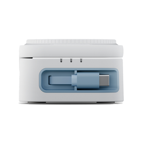 Bazic GoMag Station Mini 3 in 1 Foldable Magnetic Wireless Charger With Apple Watch & Airpods Charging - White