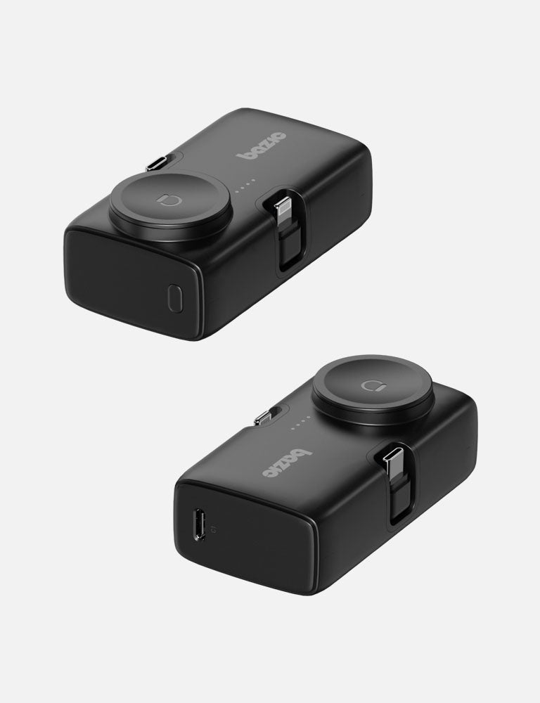 Bazic GoPower Koda 2 in 1 Power Bank With Foldable USB-C /Lightning Pin And Apple Watch Charger 5000mAh - Bubblegum