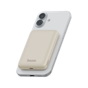 Bazic GoPower Snap 3-In-1 MagSafe with Apple Watch Charger 5000mAh Power Bank - Latte