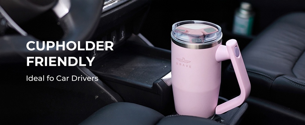 Brave Temp Guard Vacuum Insulated Travel Mug – 180° Rotating Handle, 24H Cold & 12H Hot Retention, Leak-Proof Lids, 1200ml - Navy Blue