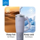 Brave Rotating Handle 24H Cold & 12H Hot Retention Leak-Proof 1200mL Purple
