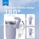 Brave Rotating Handle 24H Cold & 12H Hot Retention Leak-Proof 1200mL Purple
