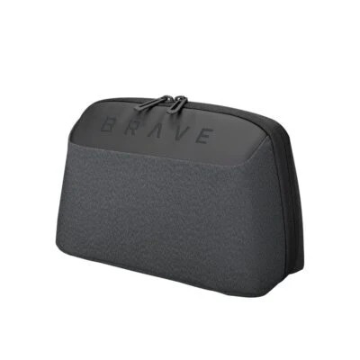 Brave Travel Kit, 5-in-1 Tech Pouch Travel Accessories, 12,000mAh Power Bank, Universal Travel Adapter with 20W GaN Fast Charger, 2-in-1 USB-C and Lightning Cables, 9-in-1 Multifunctional Kit