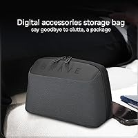 Brave Travel Kit, 5-in-1 Tech Pouch Travel Accessories, 12,000mAh Power Bank, Universal Travel Adapter with 20W GaN Fast Charger, 2-in-1 USB-C and Lightning Cables, 9-in-1 Multifunctional Kit