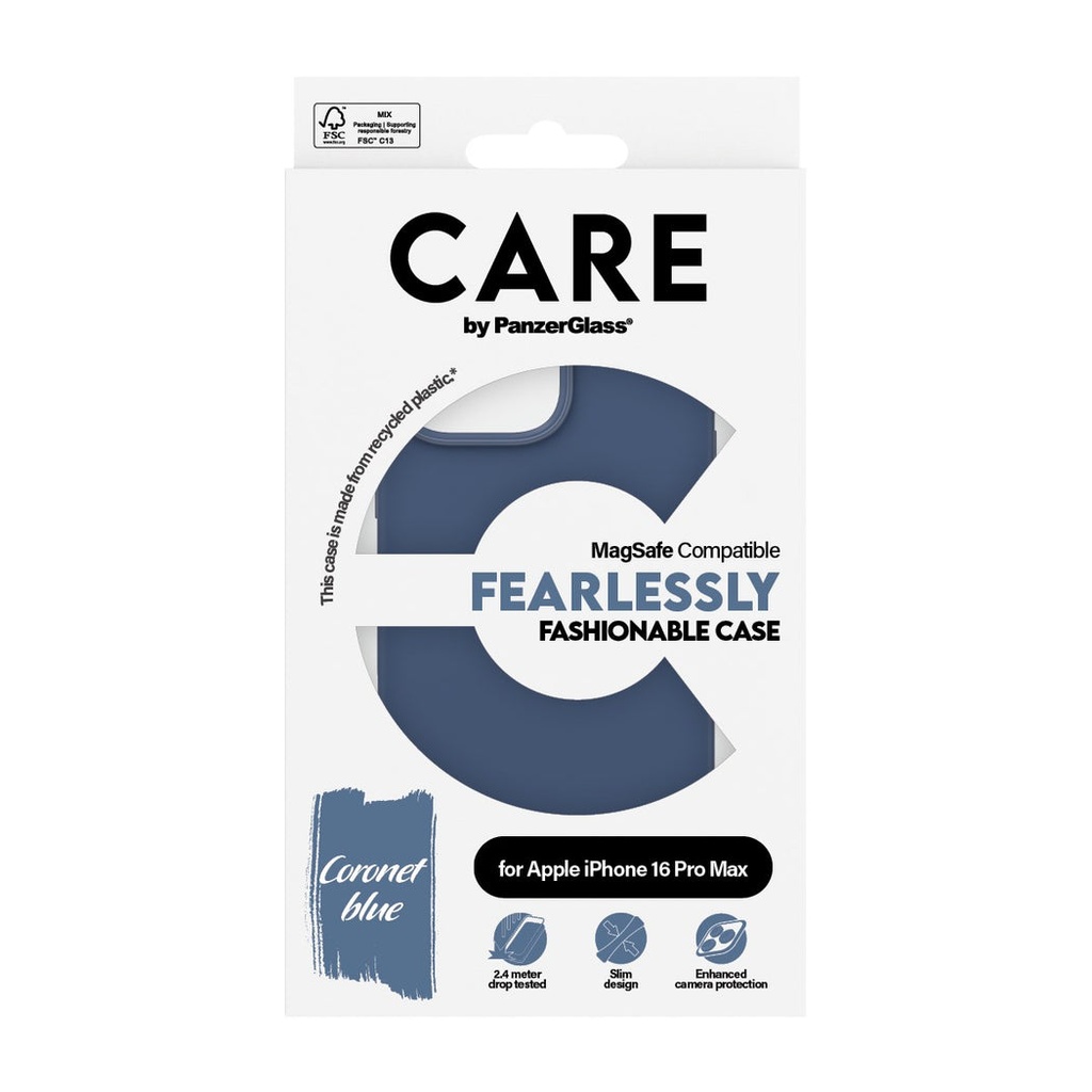 CARE by PanzerGlass® Case Fashion Blue MagSafe iPhone '24 6.9" Pro