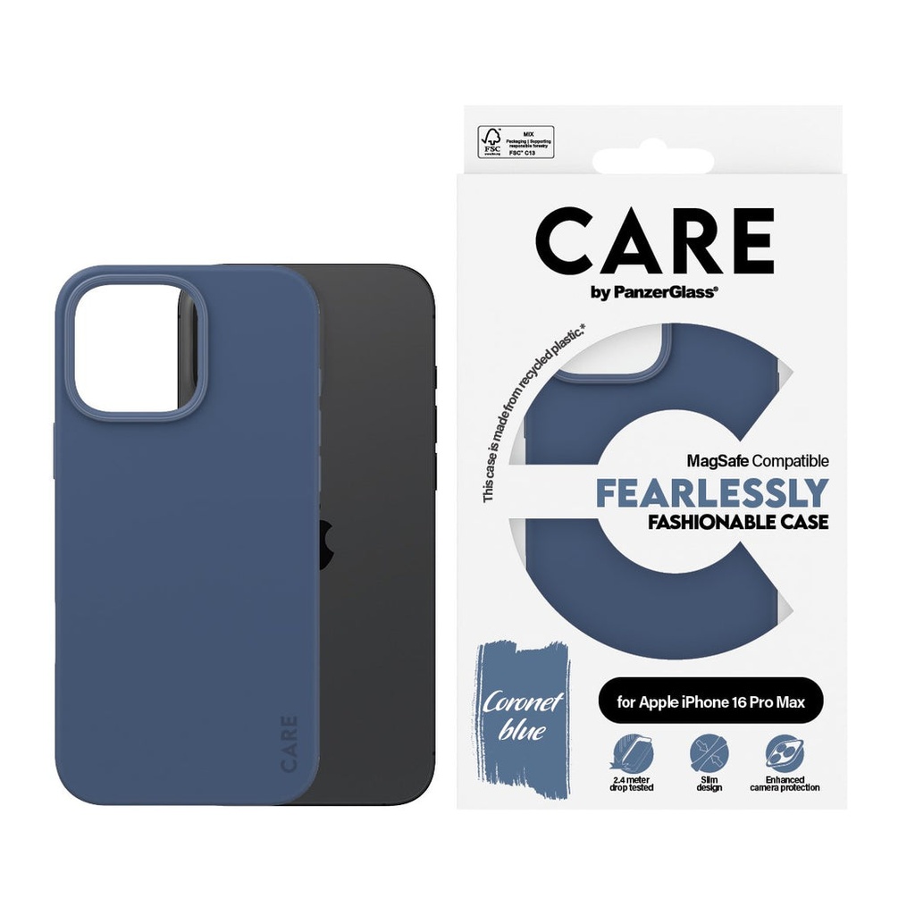 CARE by PanzerGlass® Case Fashion Blue MagSafe iPhone '24 6.9" Pro