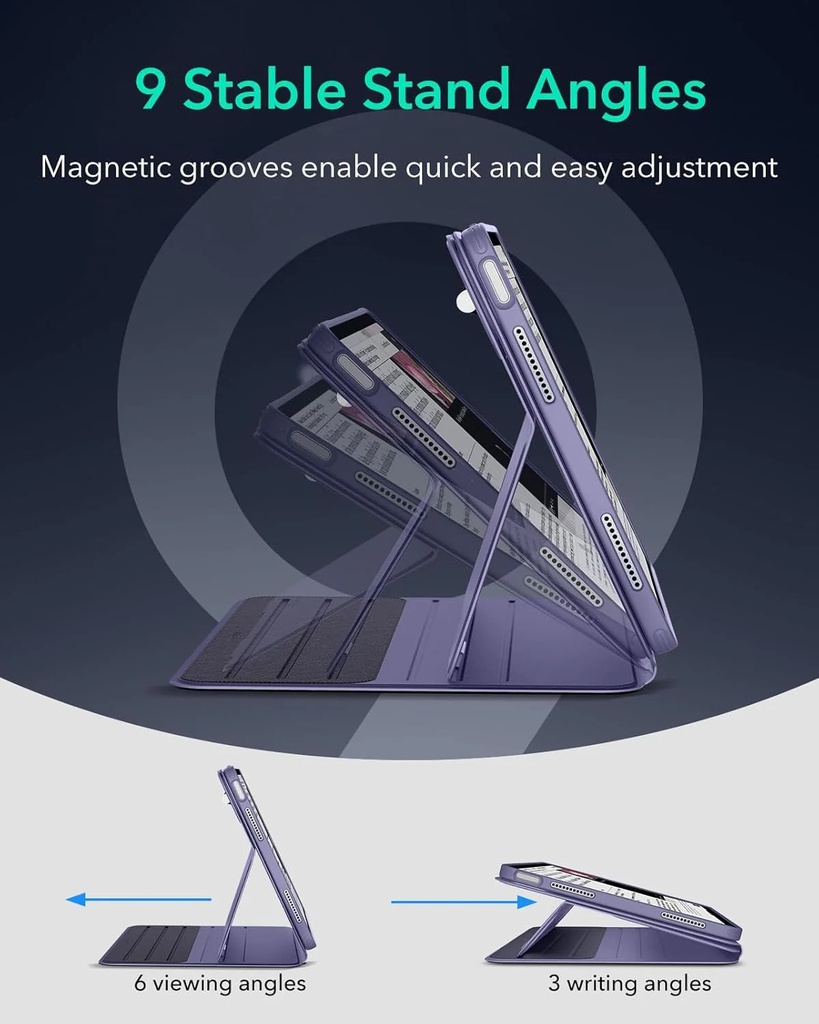 ESR ipad Air 11"/10.9" (2020-2025) Gen 7/6/5/4 Shift Magnetic Case purple