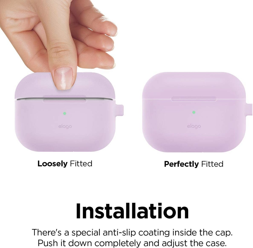 Elago AirPods Pro 1&2 Silicone Hang Case lovely pink