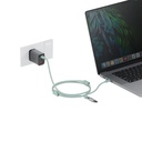 Energea Lasso 2-In-1 USB-C to USB-C 240W 480Mbps Lanyard With Charging Cable 1.5M - Sage