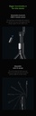 Energea MagPod Bluetooth selfie Stick With Removable Controller - Black