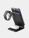 Energea MagTrio 3 IN 1 Foldable Magnetic Fast Wireless Charger - Gunmetal 