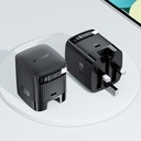 Fast Charge Wall Charger A129 PD65W GaN (2xUSB-C) UK