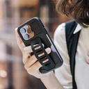 Grip2u Boss Case Kickstand"with Wallet for iPhone 14 Pro (Charcoal)