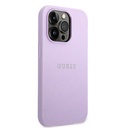 Guess PU Saffiano Hard Case for iPhone 14 Pro Max (6.7") - Purple