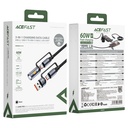 J5 multi-function charging data cable USB-A+ USB- C+ LED light