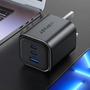 AceFast A122 PD65W folding GaN (2*USB-C+USB-A) charger metal,gray(UK)