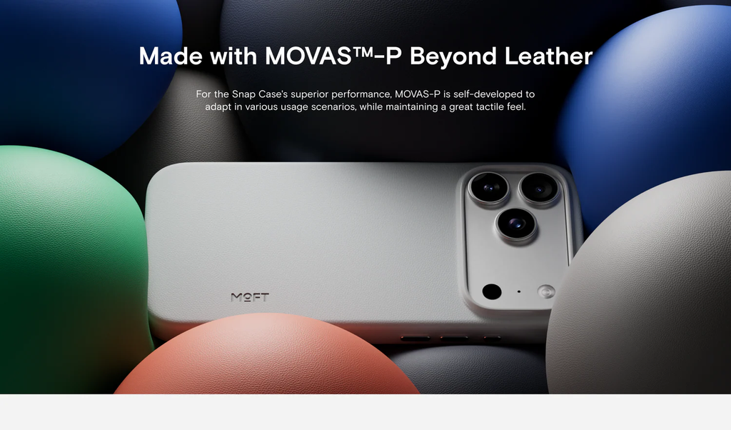 MOFT iPhone 17 Pro Max - MOVAS Snap Back Cover MagSafe- WHITE