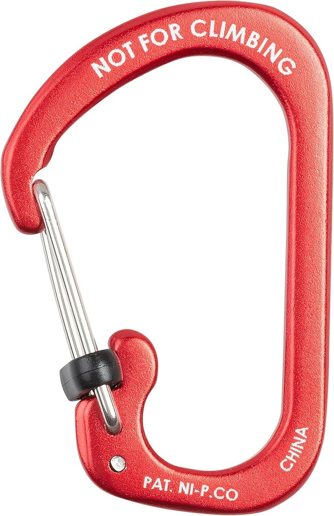 NiteIze SlideLock® Carabiner Aluminum #3 (Red)