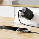 AceFast C15-03 USB-C to USB-C zinc alloy digital display braided charging data cable