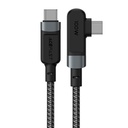 AceFast C5-03 USB-C to USB-C 100W right angled aluminum alloy charging data cable