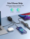 RAV RP-PC1045 Power Strip 5-Port 75W without AC