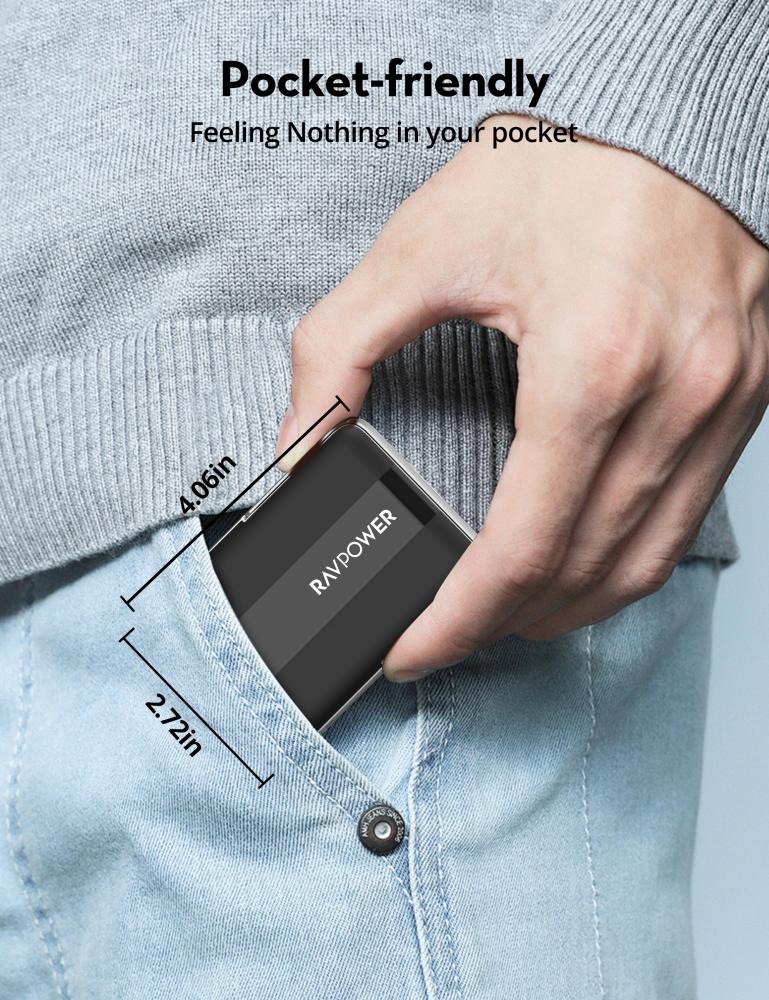 RAVPower RP-PB1217 PD Pioneer 10000mAh 15W Power Bank Magnetic-Wireless