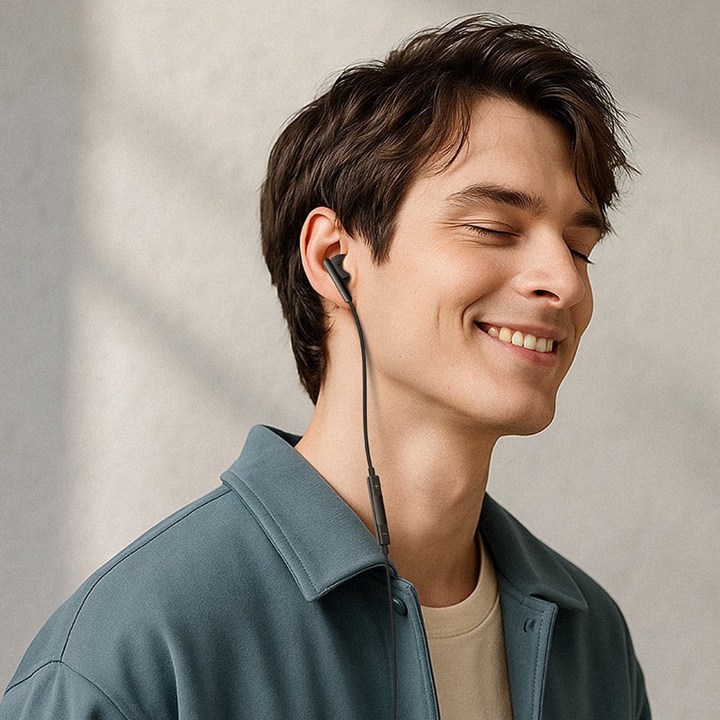 AceFast L9 USB-C single-ear wired earphone with mic