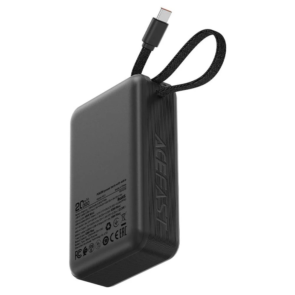 AceFast M21-20000 PD65W power bank with cable