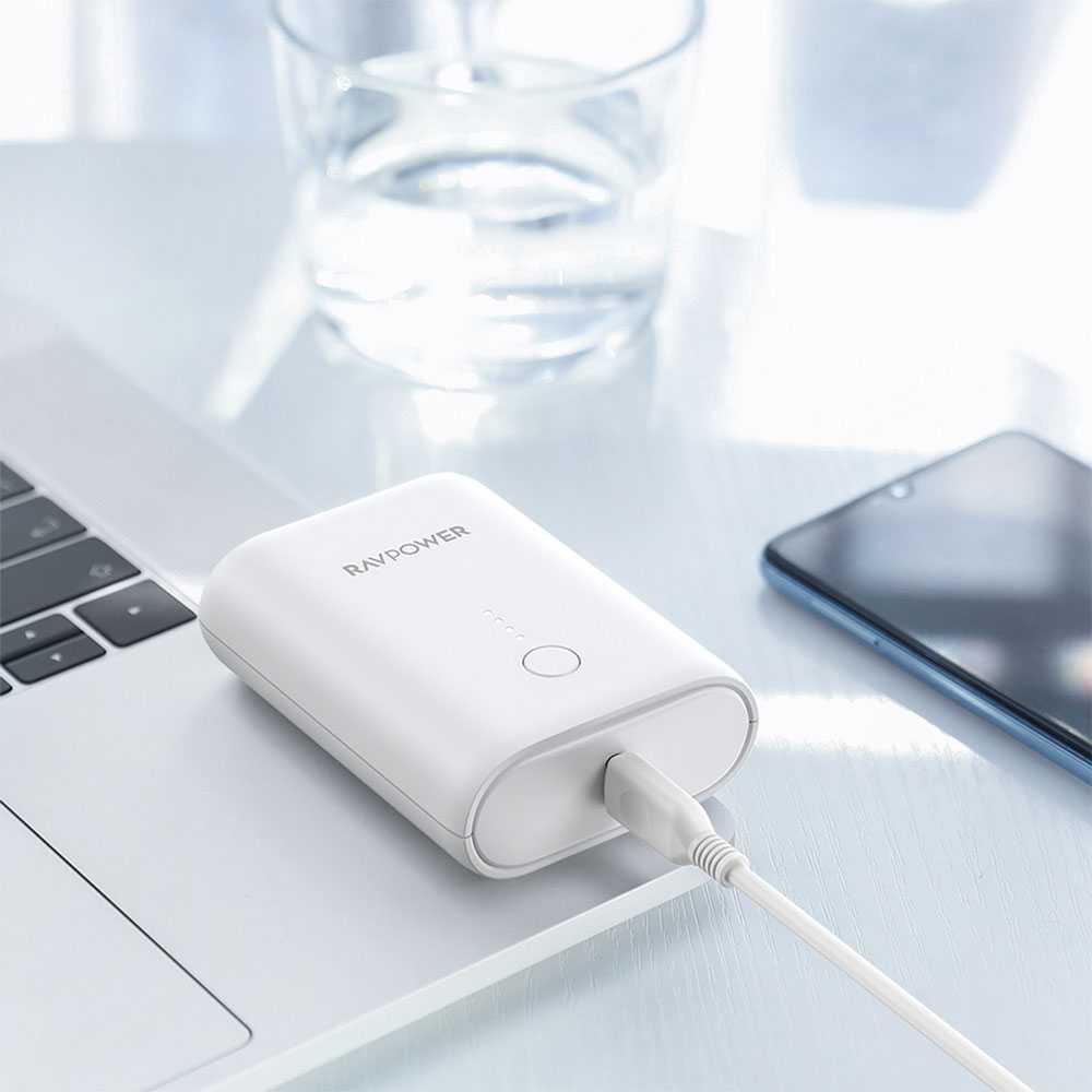 Ravpower Pd pioneer 10000MAH 18W 2port powerpank-white