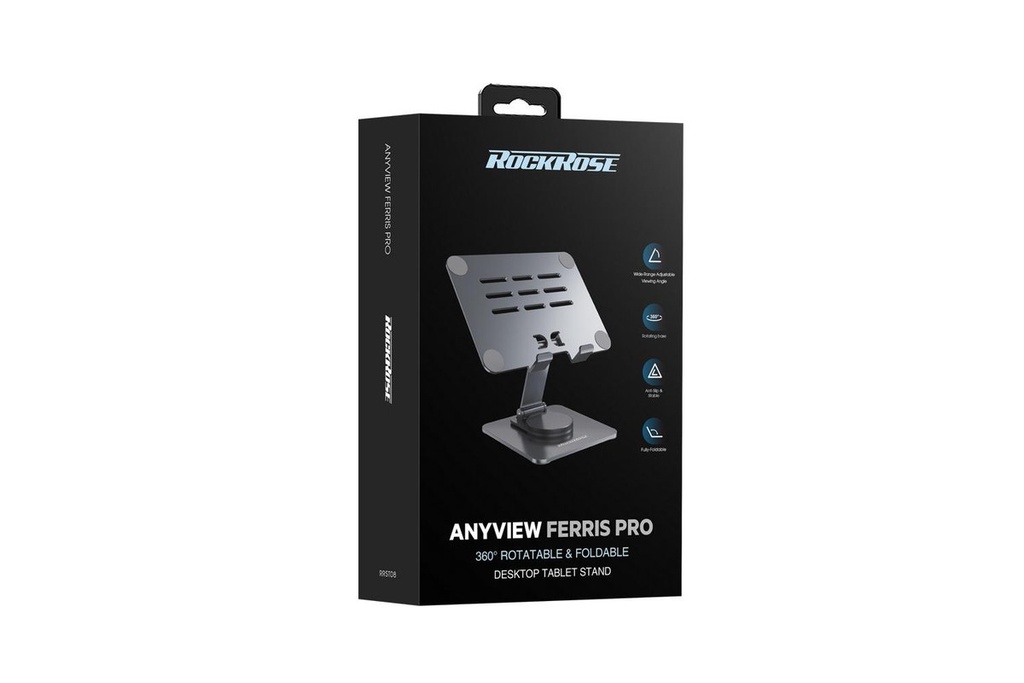 Rock 360°Desktop Phone/Tab Stand,RRST08 -Gry