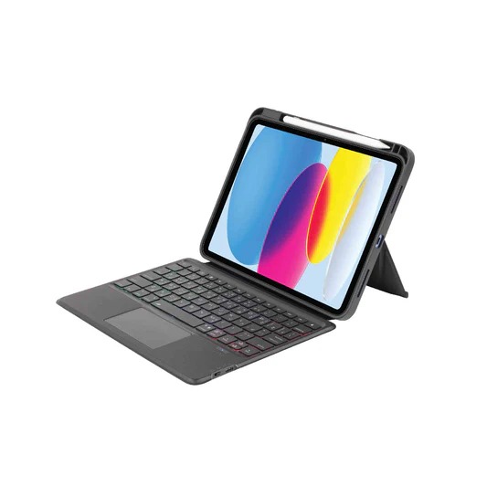 SIA Magnetic Keyboard 6 lines layout for ipad pro 11" 2024 with Pencil holder -black AR/ENG