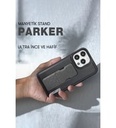 Santa Barbar Polo Parker Magnetic Bracket Genuine Santa Barbara Leather Case  iPhone14 Pro Max-Red