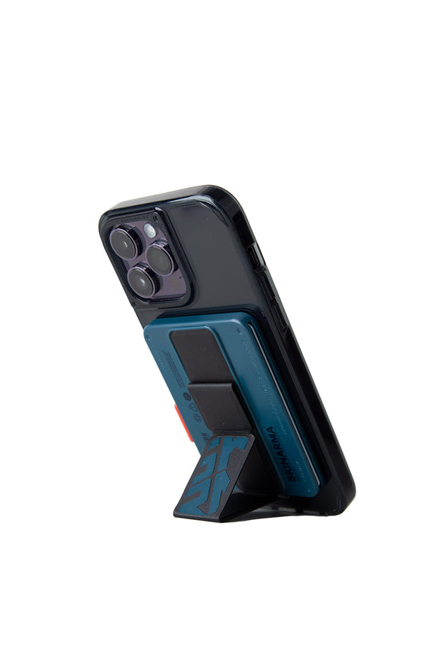 SkinArma Mirage Magnetic Card Holder With Grip-Stand - Orange