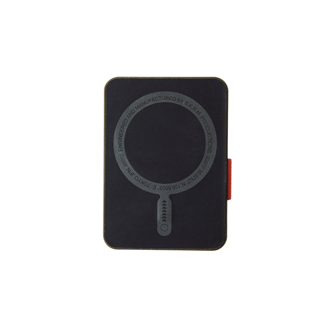 SkinArma Mirage Magnetic Card Holder With Grip-Stand - Pewter green
