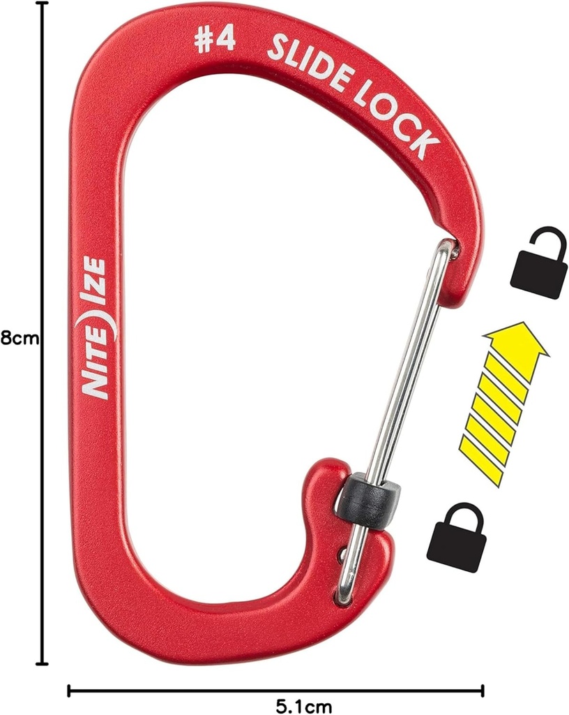 SlideLock® Carabiner Aluminum #4