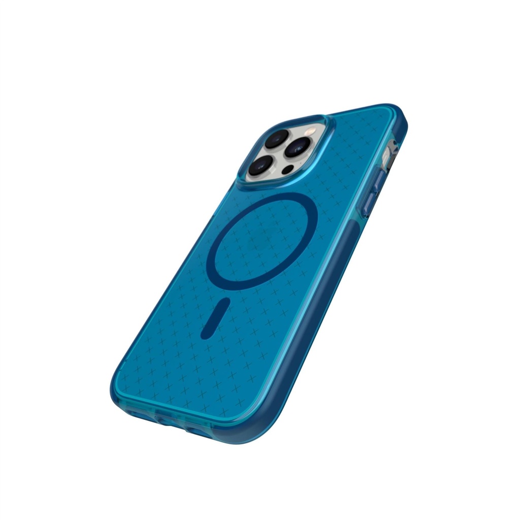 Tech21 Evo Check MagSafe Case for iPhone 14 Pro Max - Classic Blue 