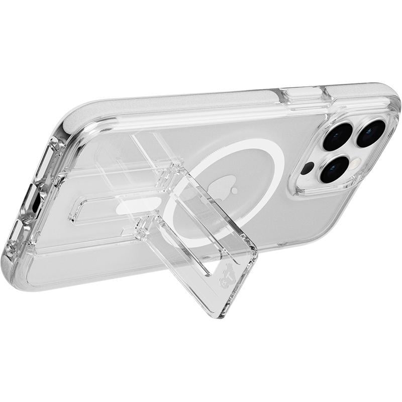 Tech21 Evo Crystal MagSafe Case With Kick Stand for iPhone 15 Pro Max - White