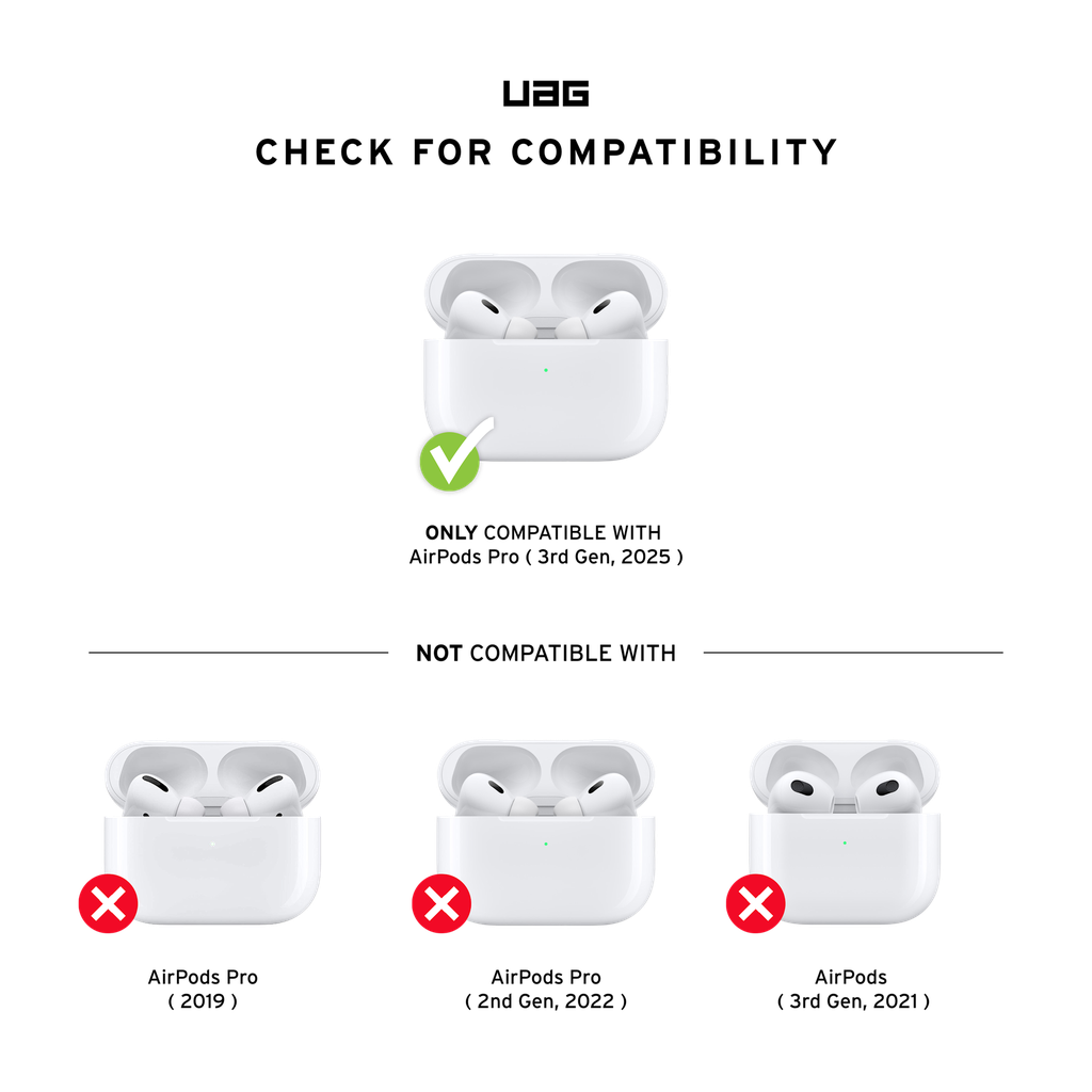 UAG Apple AirPods Pro 3rd Gen Plasma Case black