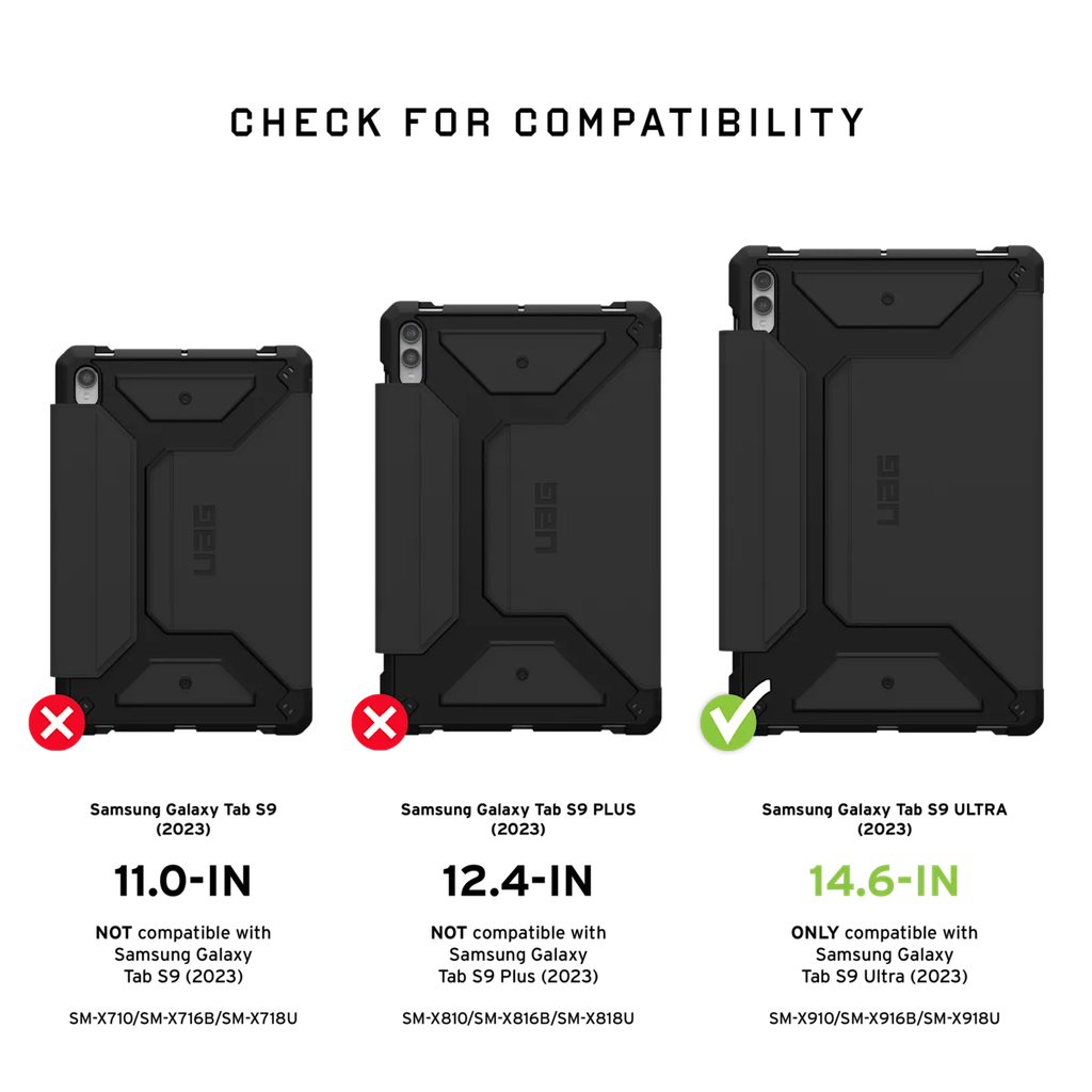 UAG Samsung Galaxy Tab S9 Ultra Metropolis SE Case