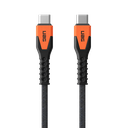 UAG USB-C to USB-C Cable, 1.5M, 60W, 9B4413114097 – Black & Orange