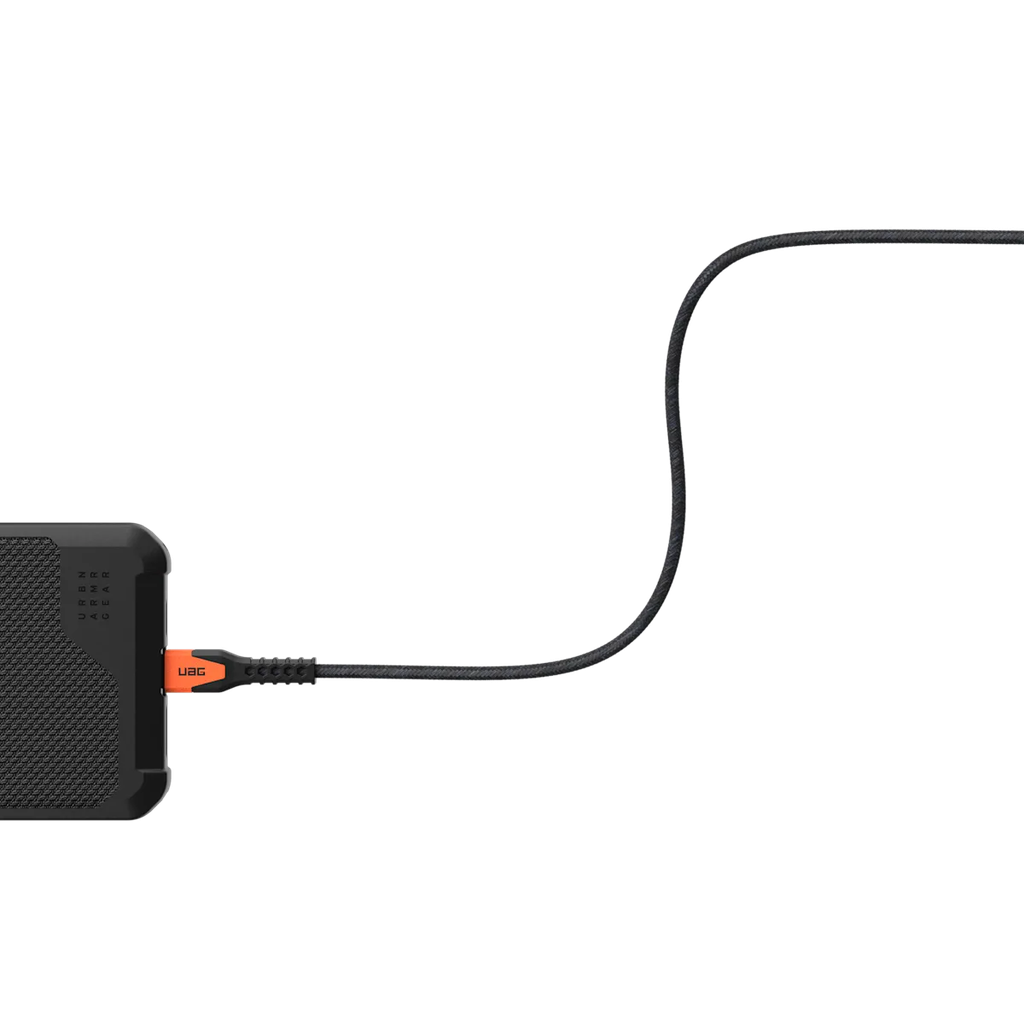 UAG USB-C to USB-C Cable, 1.5M, 60W, 9B4413114097 – Black & Orange