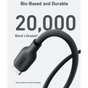 Anker 542 USB-C to Lightning Cable (Bio-Based) (0.9m/3ft) -Black