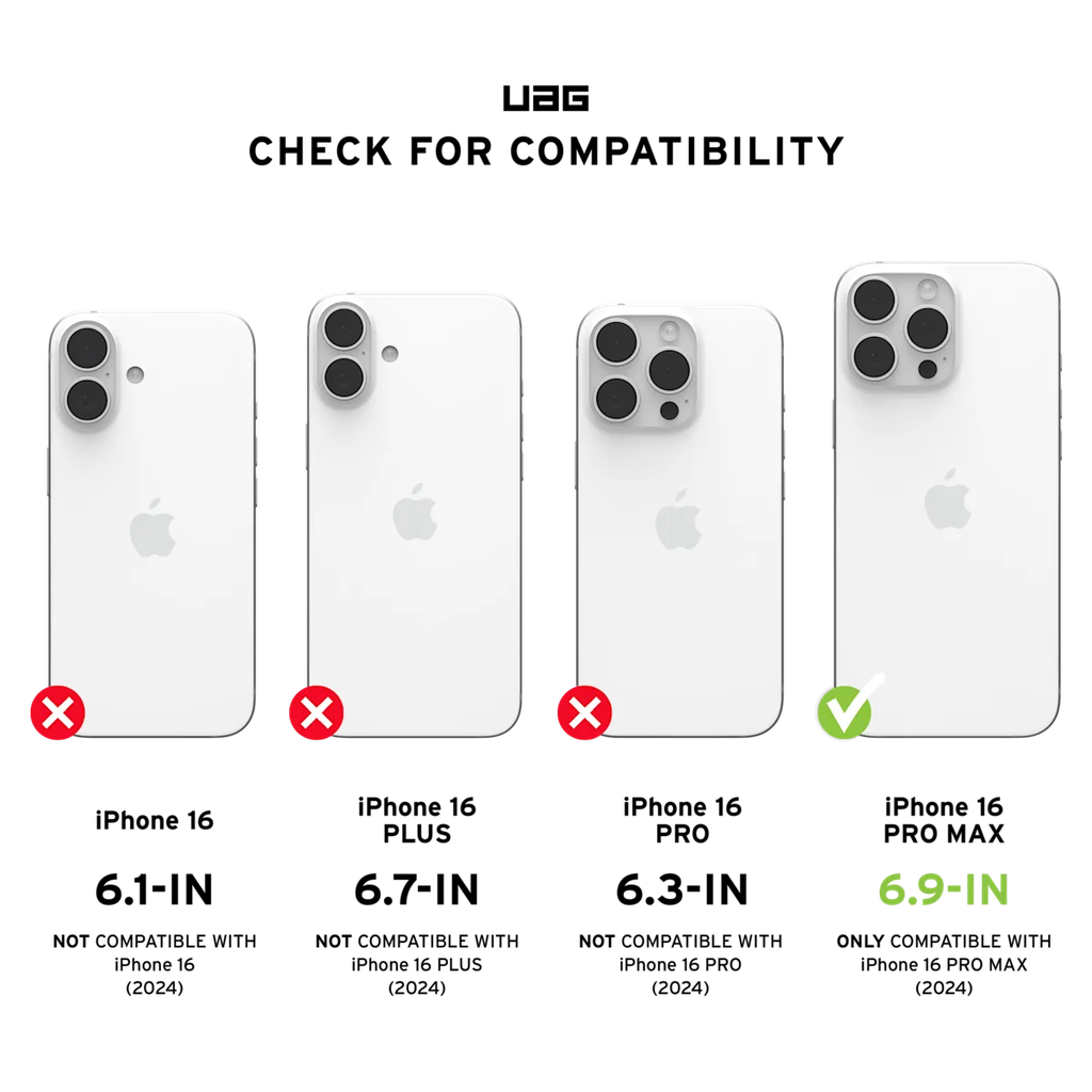 UAG iPhone 16 Pro Max Magsafe Plyo Case (Ice/Silver)