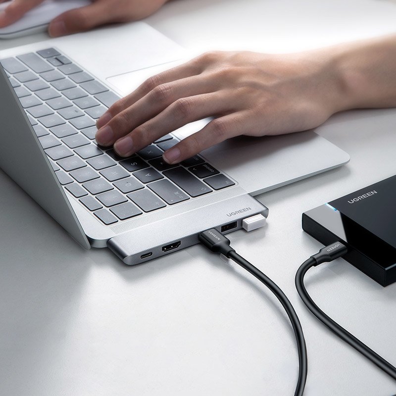 UGREEN - USB -C MULTIFUNCTION ADPTER - SPASE GRAY
